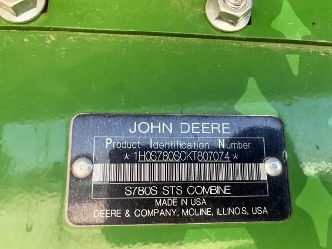 2019 John Deere S780