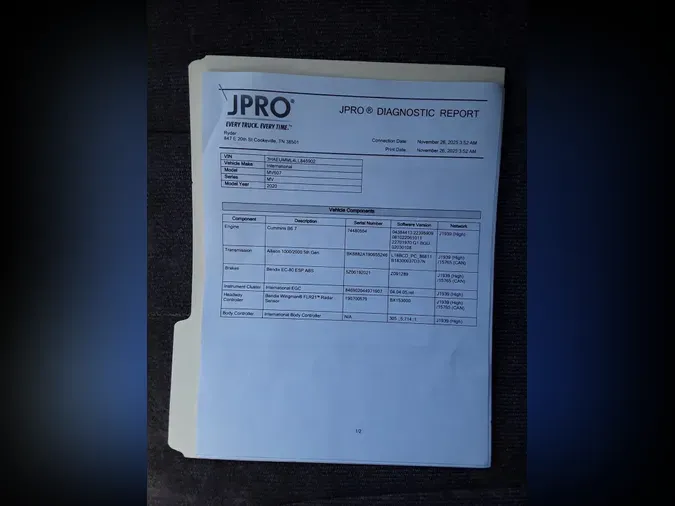 2020 NAVISTAR INTERNATIONAL MV607 (4X2)