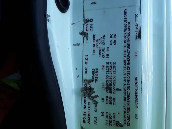 2020 NAVISTAR INTERNATIONAL LT625 DAYCAB T/A5f2e3655f92ab7f808e4cb27234b7ea6