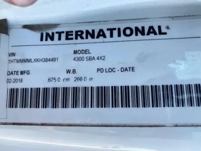2019 International 4300