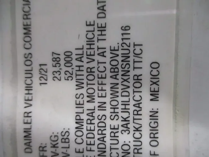 2022 FREIGHTLINER/MERCEDES NEW CASCADIA PX126645f91a944c3e0ec712031ed7719a1aba3