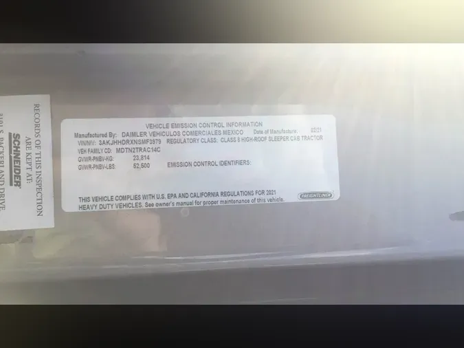 2022 Freightliner Cascadia 1265f9edb5b6abaa8ed46d7f06a0d61d01d