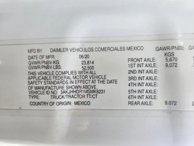 2021 Freightliner Cascadia