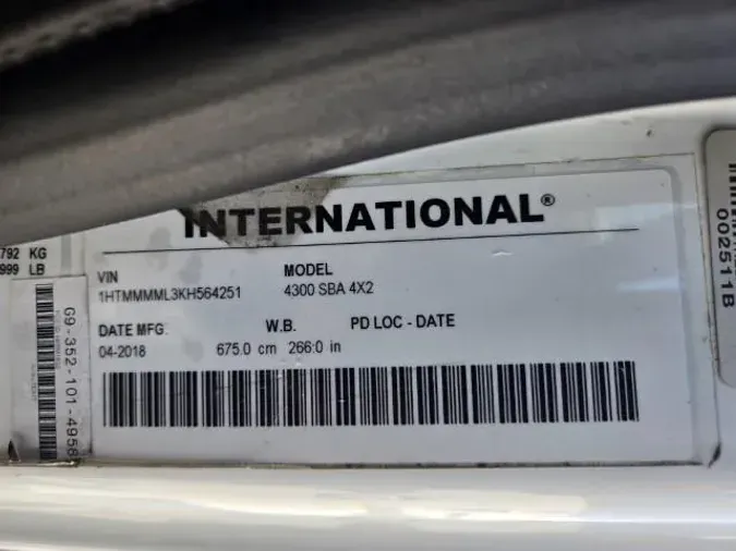 2019 International 4300