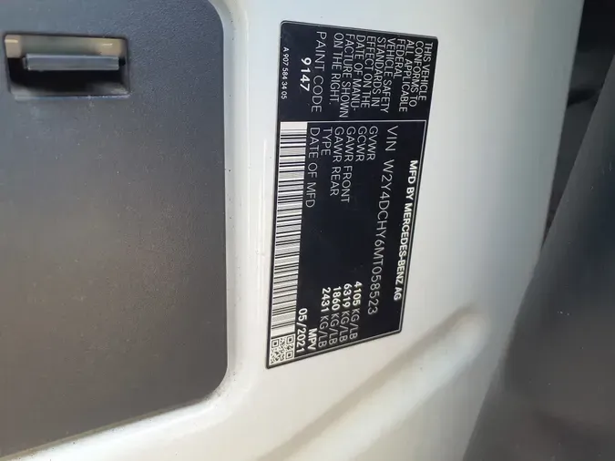 2021 MERCEDES-BENZ F2CA74 SPRINTER613b3da25e0644d4ccd618a194d56b24