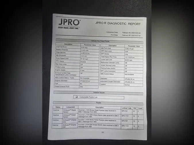 2020 NAVISTAR INTERNATIONAL LT625 SLPR CAB