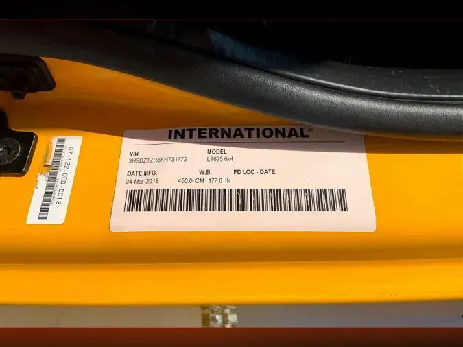 2019 INT LT625 6x4