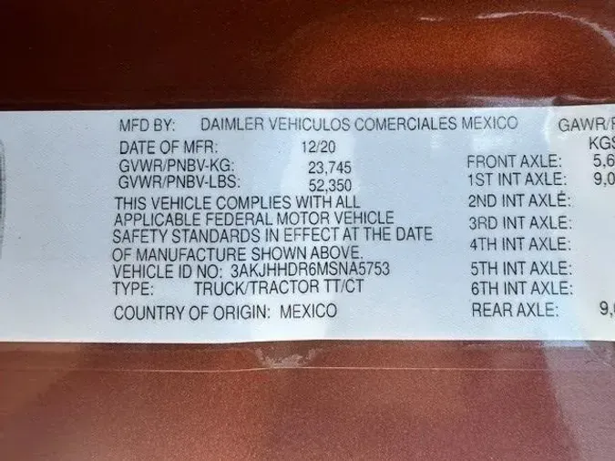2021 Freightliner Cascadia