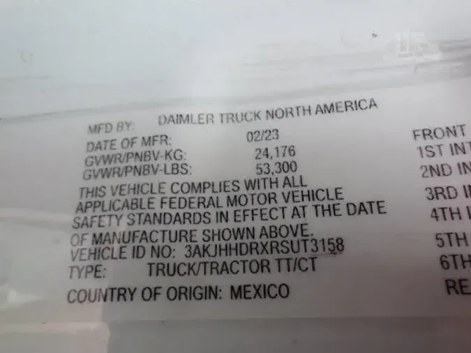 2024 FREIGHTLINER CASCADIA 126