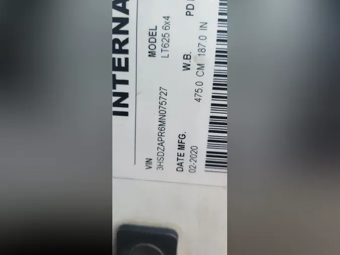 2021 International LT625