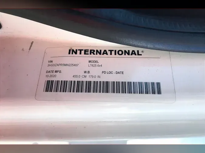 2021 INT LT625 6x4