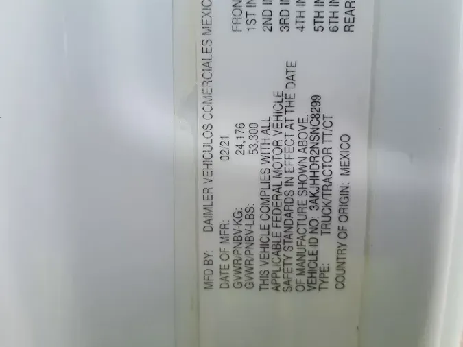 2022 FREIGHTLINER/MERCEDES NEW CASCADIA PX1266466080d685e1836b8a2204e74a2e6c05d