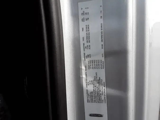 2020 FREIGHTLINER/MERCEDES NEW CASCADIA PX12664