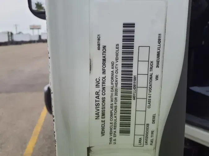 2020 NAVISTAR INTERNATIONAL MV607 (4X2)