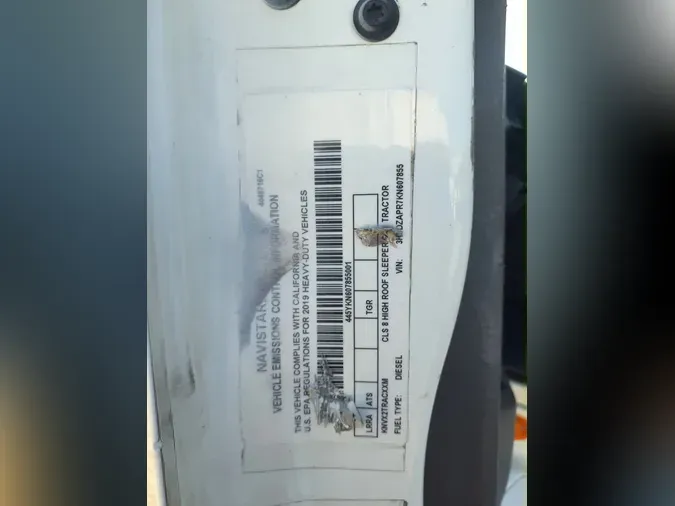 2019 NAVISTAR INTERNATIONAL LT625 SLPR CAB678d26c93611f22a484b2bb4ddc83923