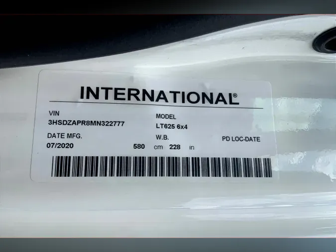 2021 INT LT625 6x4
