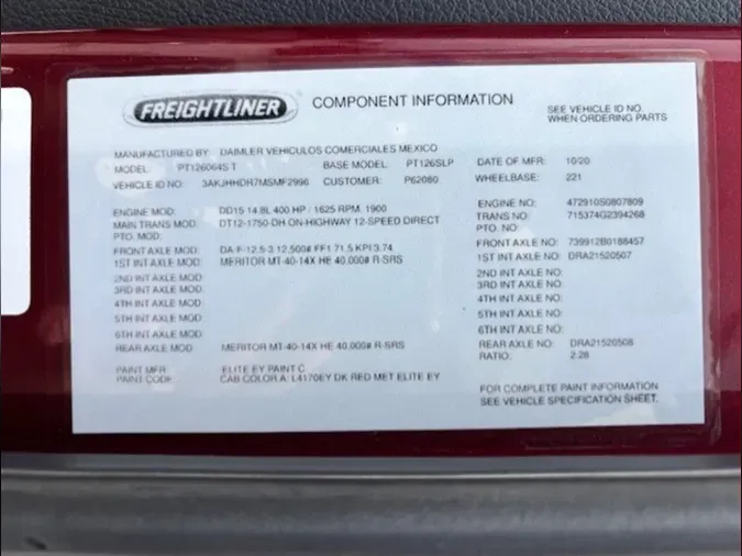2021 Freightliner PT126SLP