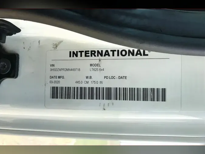 2021 INT LT625 6x4