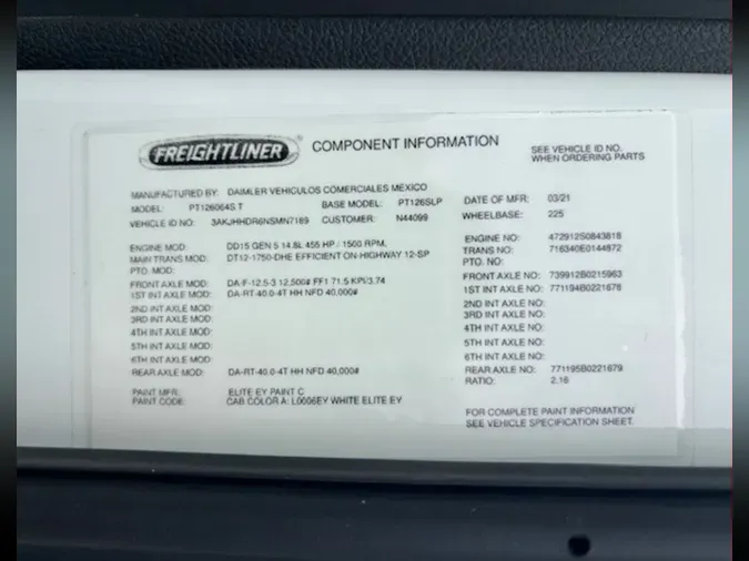 2022 Freightliner PT126SLP