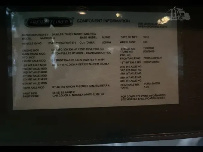 2012 FREIGHTLINER BUSINESS CLASS M2 1066a1920997b079a907e0560415c1dcd62