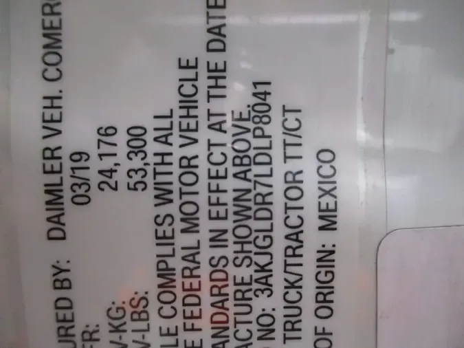 2020 FREIGHTLINER/MERCEDES CASCADIA 125