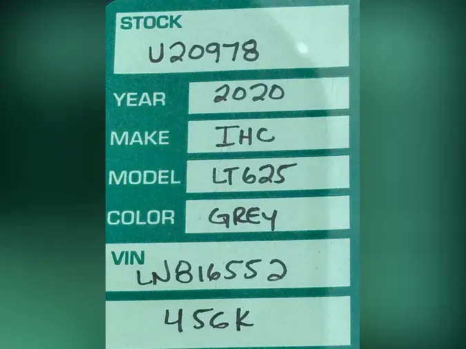 2020 INTERNATIONAL LT625
