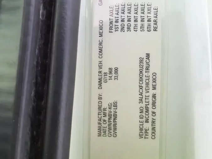 2019 FREIGHTLINER/MERCEDES M2 1066c398e0c0ba99de1591f19321a5c872a