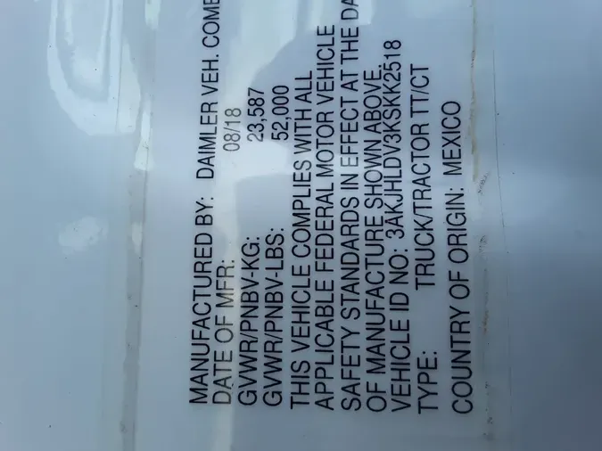 2019 FREIGHTLINER/MERCEDES NEW CASCADIA PX126646cee58bc9bdd5bbd2070f9391b4bb1d7