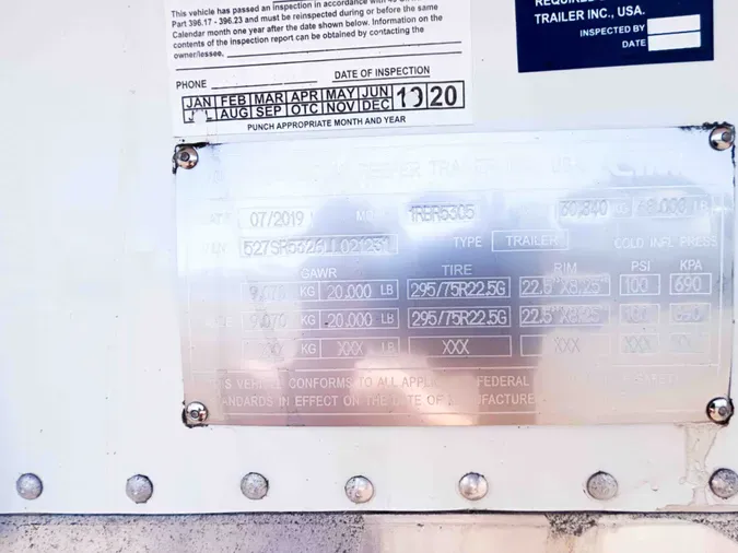 2020 VANGUARD VAN - REF