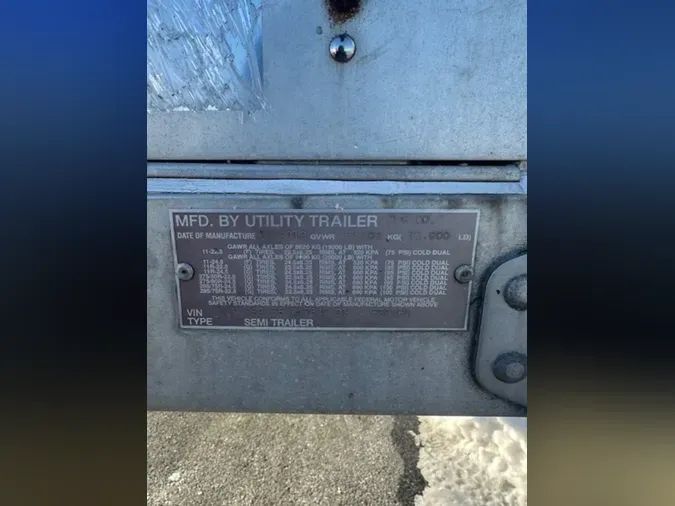 2013 UTILITY TRAILERS FS2CHA 45/102