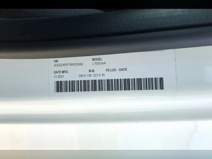 2022 INT LT625 6x4