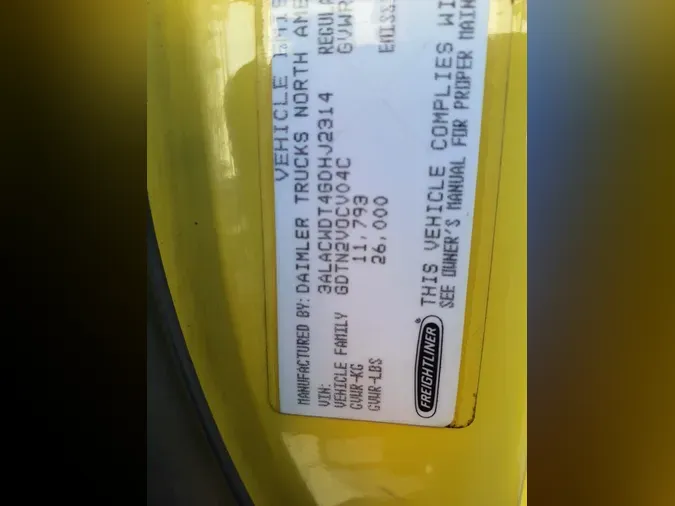 2016 FREIGHTLINER M2 106