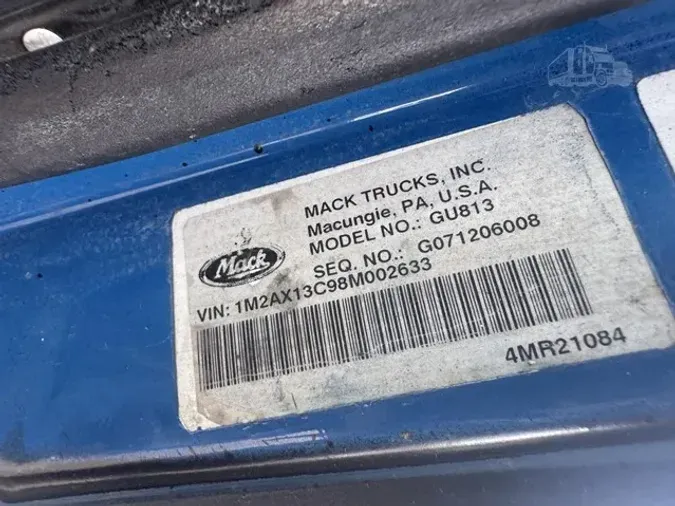 2008 MACK GRANITE GU813