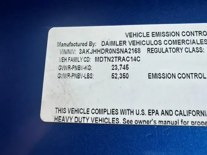 2022 Freightliner Cascadia