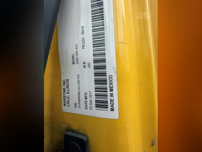 2018 INTERNATIONAL DURASTAR 430073217259107cd6aa9147ec1c3afa8305