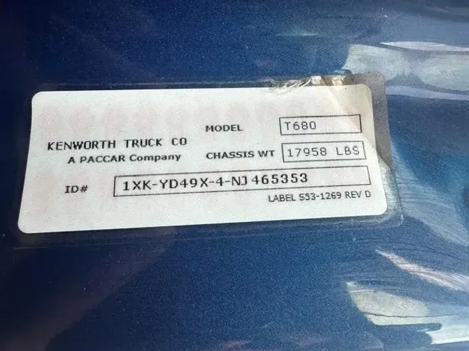 2022 Kenworth T680737ce13c5c80cf900b0b04bb160bfcfc