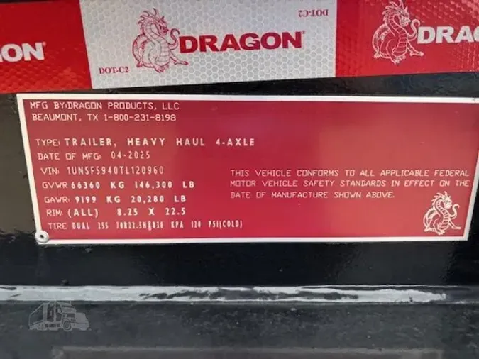 2026 DRAGON 60TON MECHANICAL DETACH OILFIELD