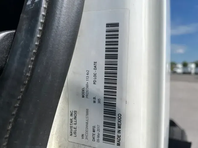 2018 NAVISTAR INTERNATIONAL PROSTAR756e6d8785360cdb257989b4235c5820