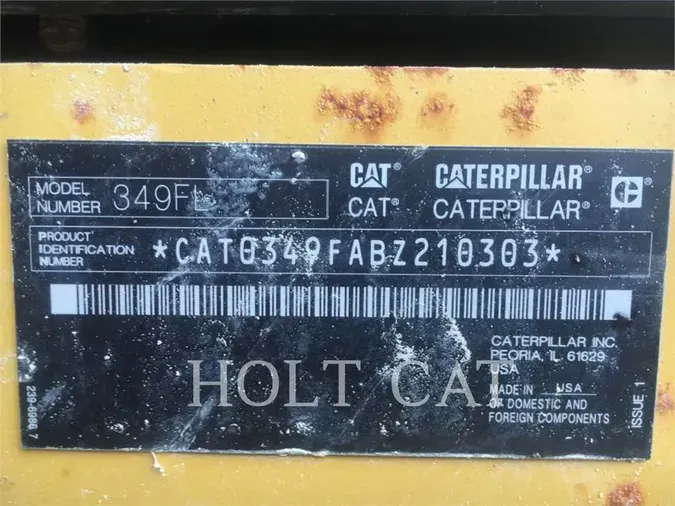 2017 Caterpillar 349FL TC