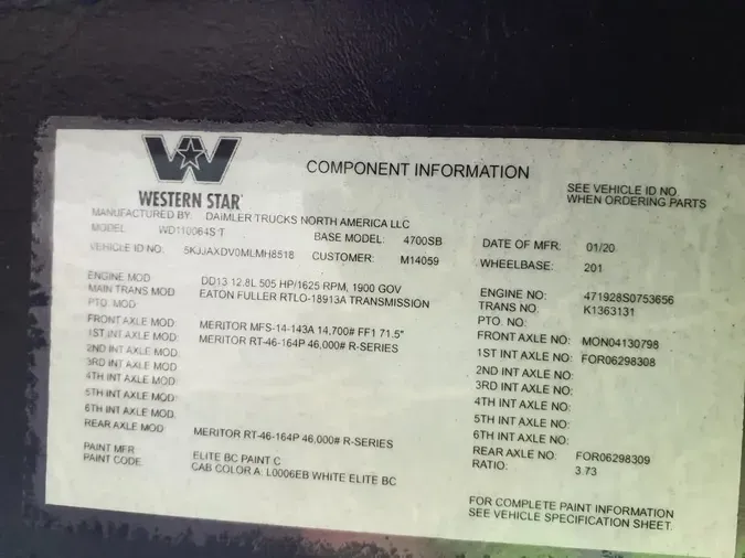 2021 WESTMOR INDUSTRIES, LLC 4700SB