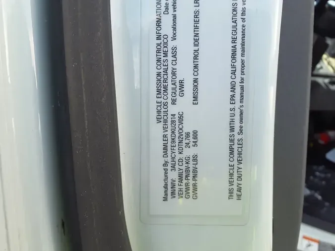 2019 FREIGHTLINER/MERCEDES M2 10675bece6a9d42541ae88fa0507824bee2