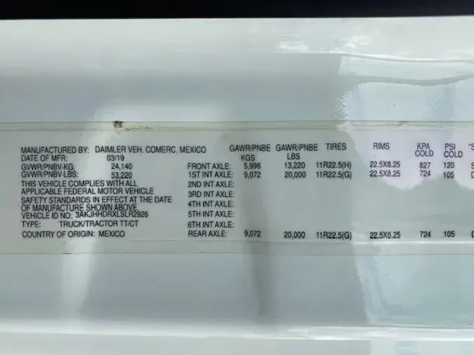 2020 Freightliner Cascadia