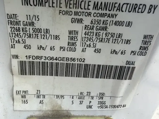 2016 FORD F350777fcccfec1a324e79420b92e4642ed5