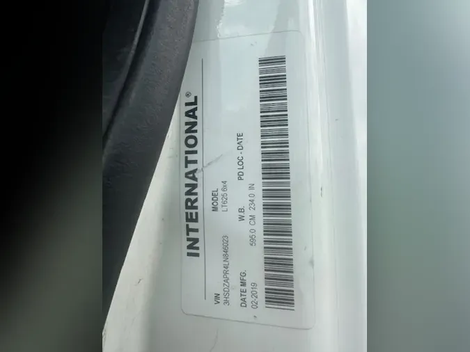 2020 NAVISTAR INTERNATIONAL LT625 SLPR CAB