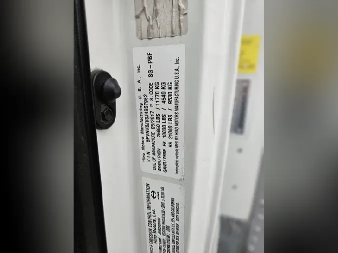 2018 HINO 338 Derated