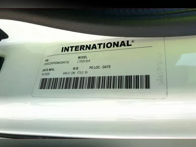 2021 INT LT625 6x4