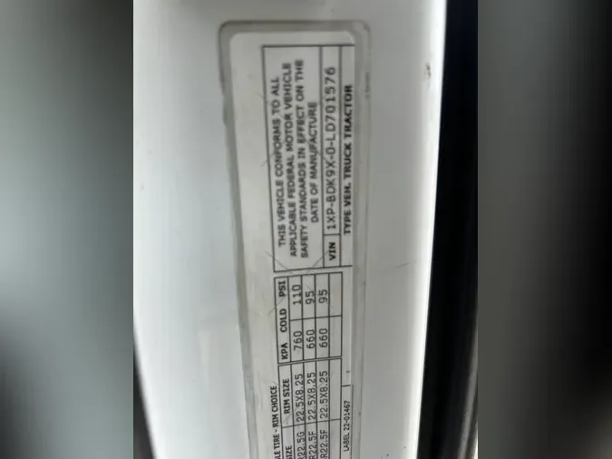 2020 Peterbilt 579