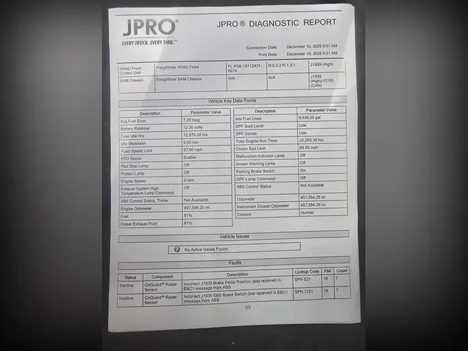 2020 FREIGHTLINER/MERCEDES CASCADIA 125