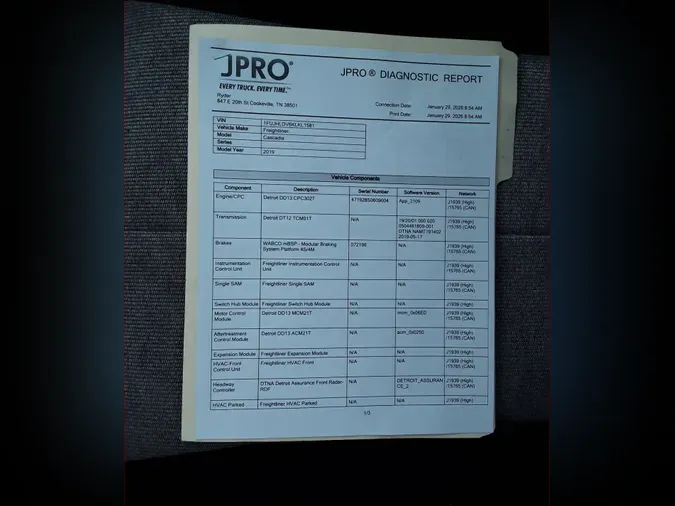 2019 FREIGHTLINER/MERCEDES CASCADIA