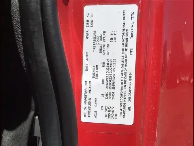 2022 INTERNATIONAL LT625